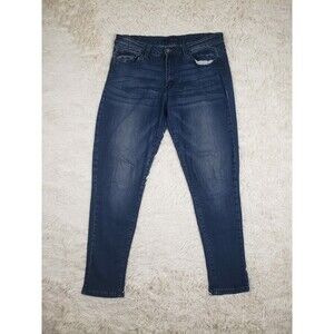 Kancan Women's Stretch Ankle Skinny Jeans Dark Wash Blue Size W11 29